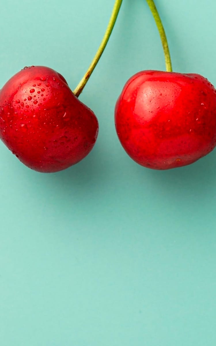 Picture of ared glass on a red background